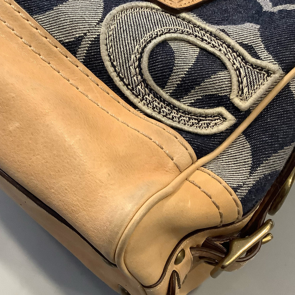 
                      
                        RARE Coach Ltd Ed Liliy Legacy Signature C Denim Satchel
                      
                    