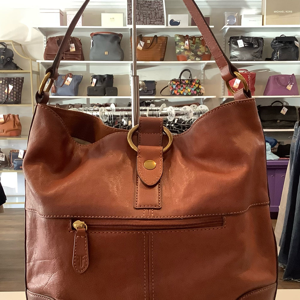 Frye Leather Ring Shoulder Bag