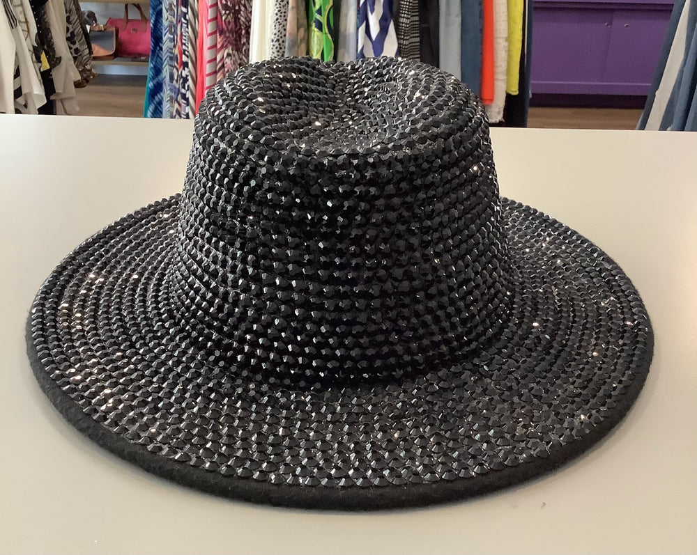 Rhinestone Panama Hat