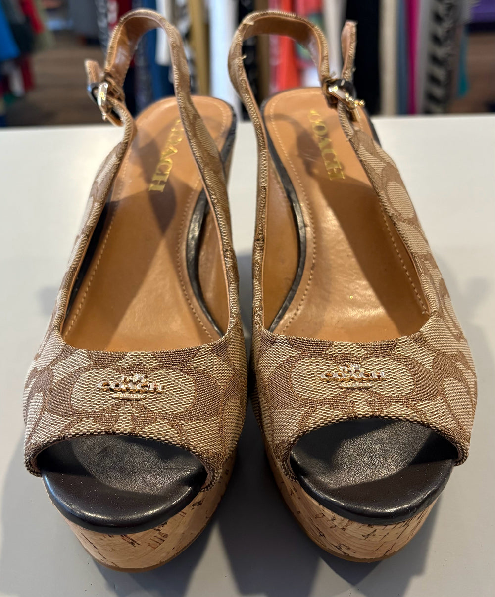 8.5B Coach Wedge Heels