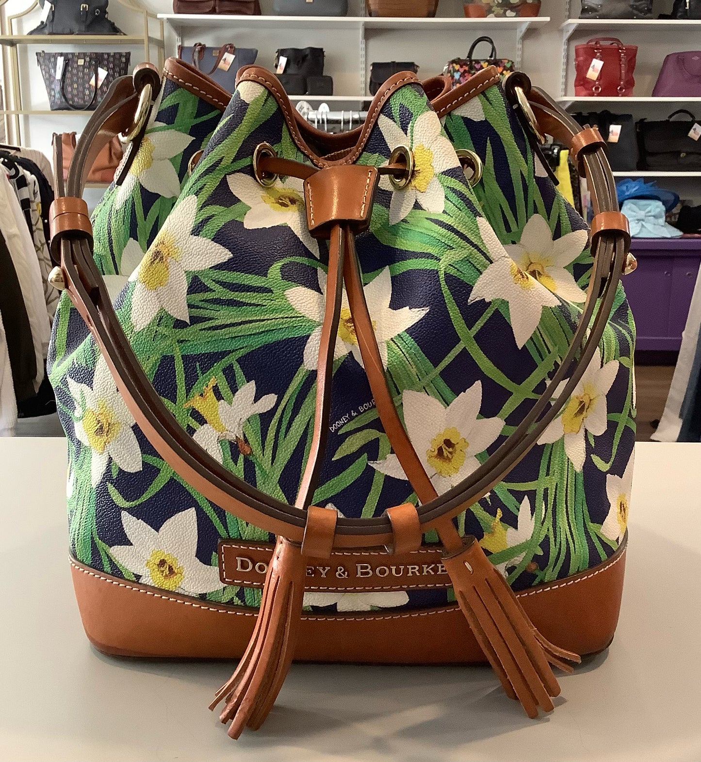 Dooney & Bourke Daffodil Floral Bucket Bag