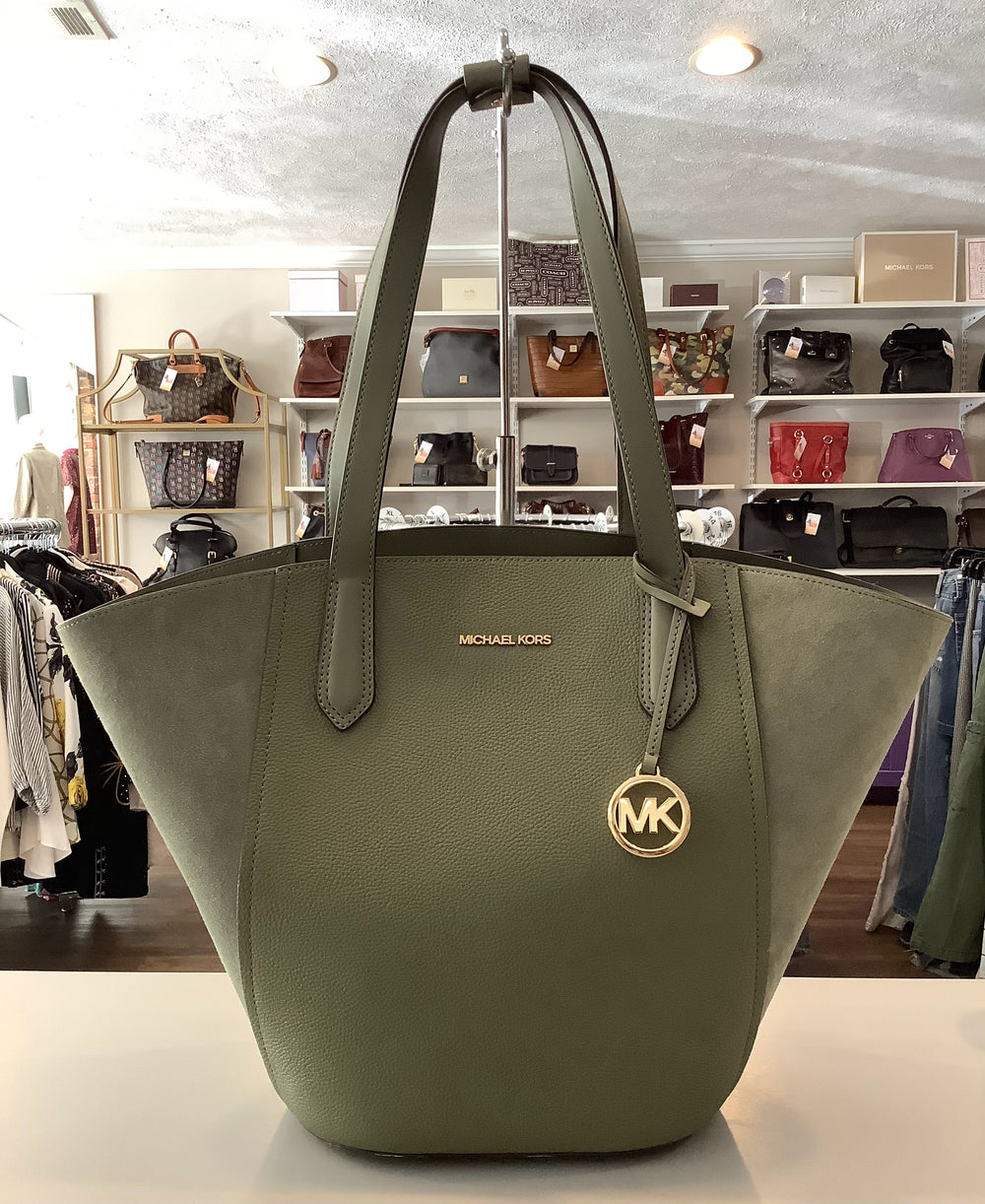 Michael Kors Large Army Green Portia