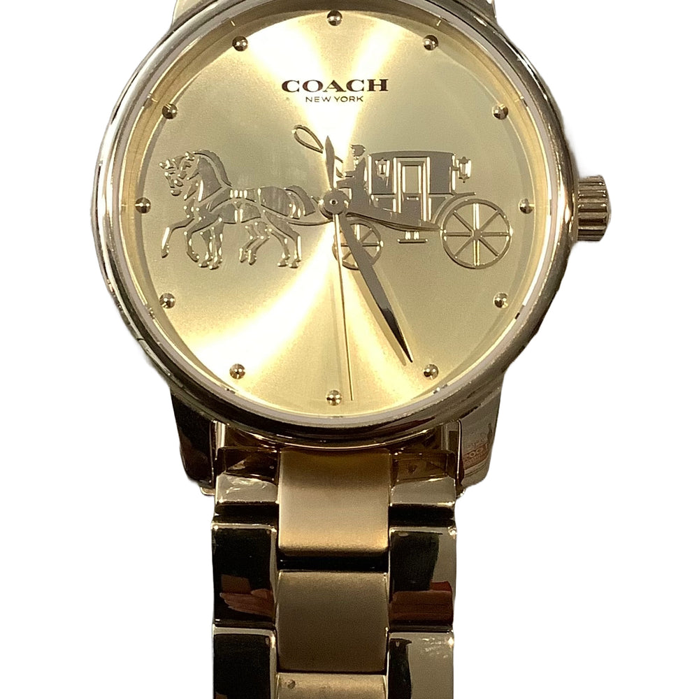 Coach  Grand Gold Dial Gold Tone Stainless Steel Women's Watch