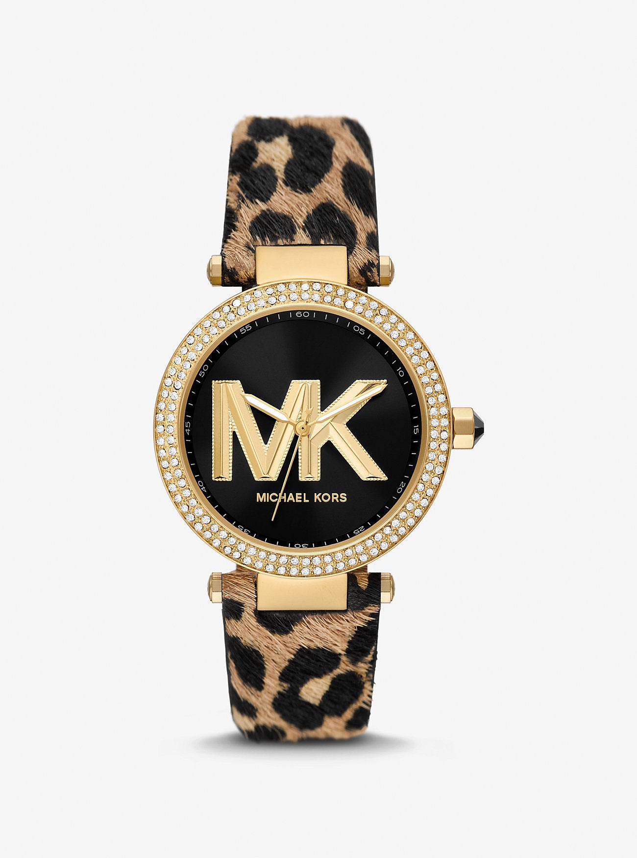 Michael Kors Parker Gold Tone Calf Hair Watch