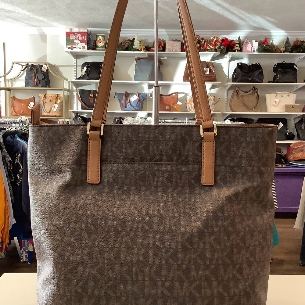 Michael Kors Brown Logo Morgan Large Tote