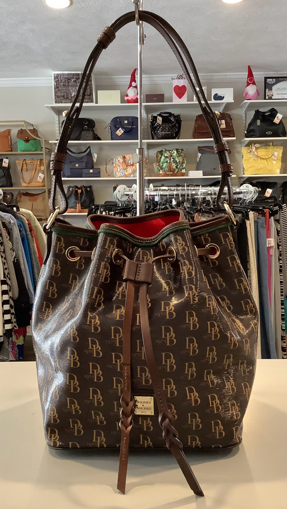 Dooney & Bourke Kendall Sutton Drawstring Bucket Bag