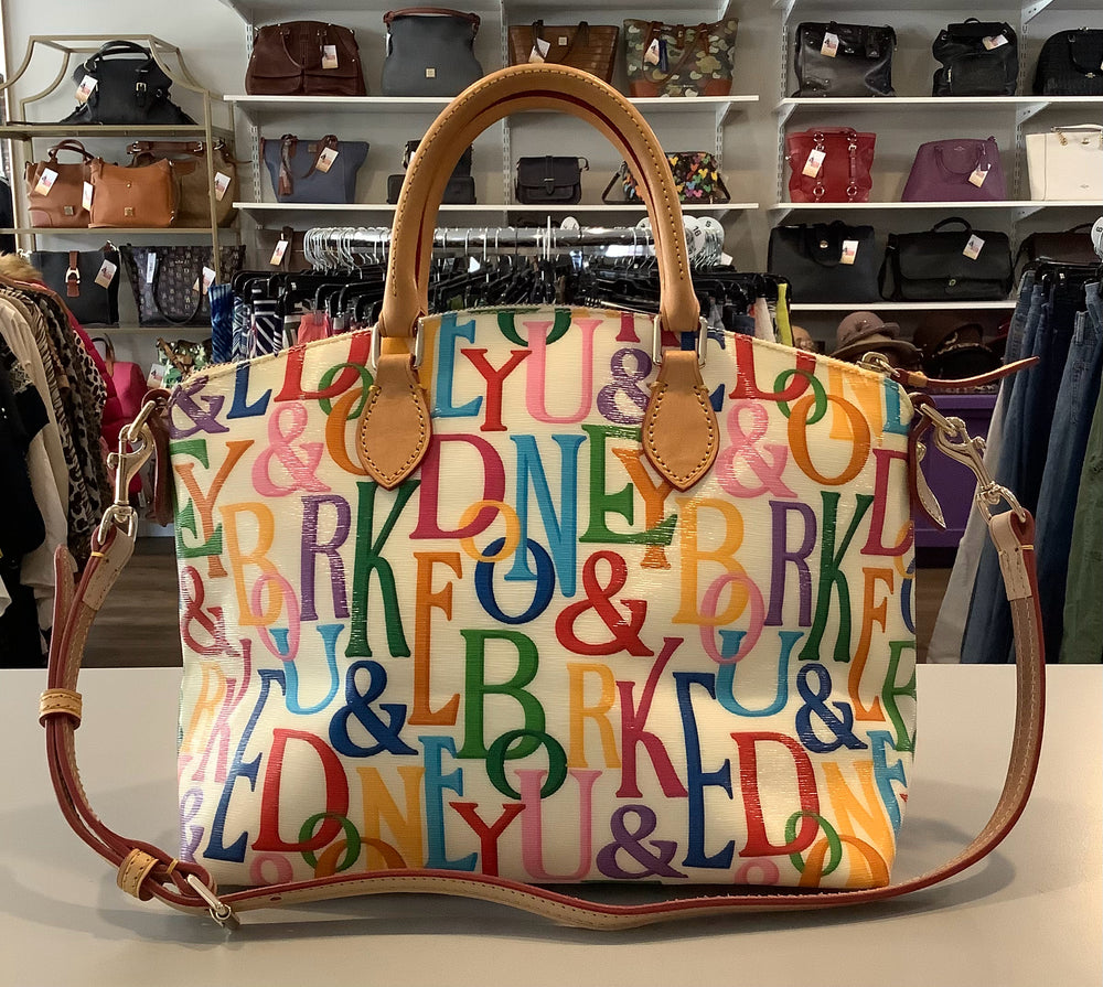 Dooney and Bourke Grafitti Rainbow Shoulder Bag