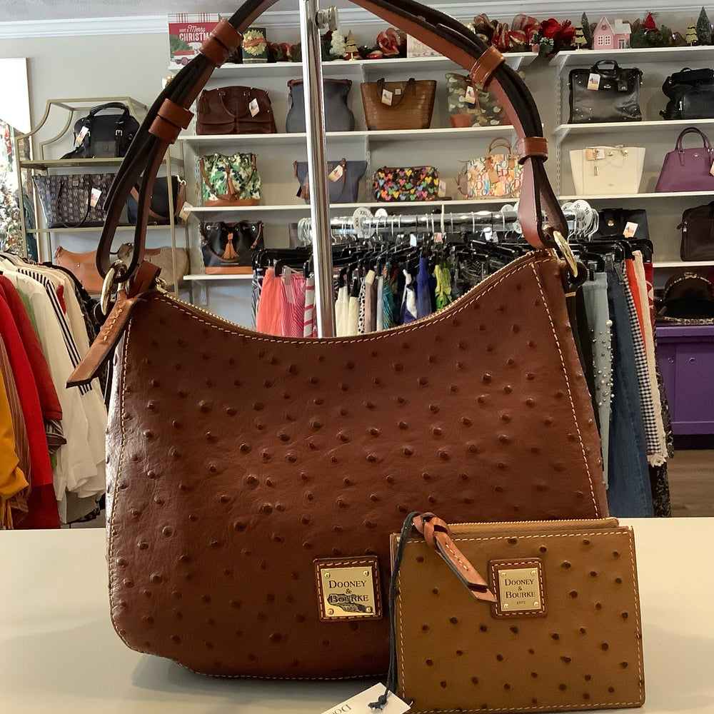 
                      
                        Dooney & Bourke Ostrich Kiley Hobo
                      
                    