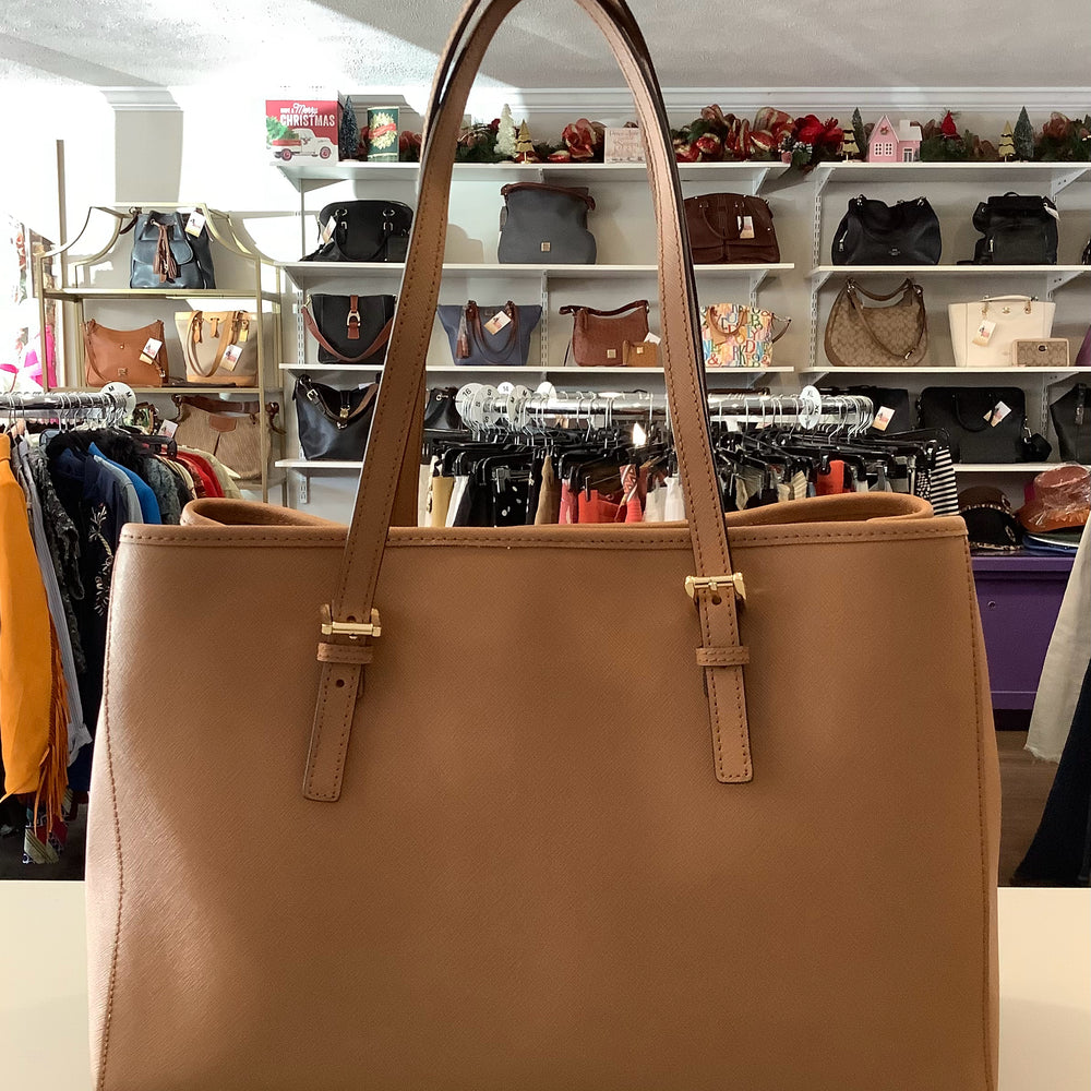 Michael Kors Jet Set Saffiano Leather Tote Bag