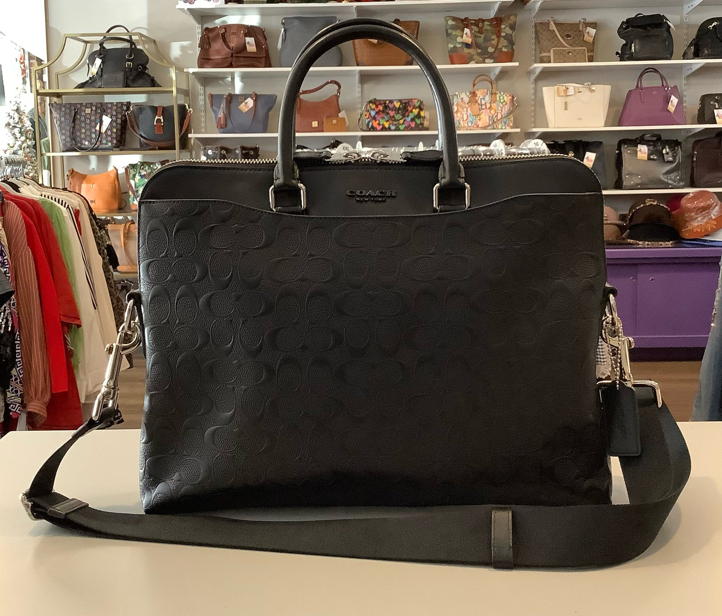 Coach Beckett Brief In Signature Leather