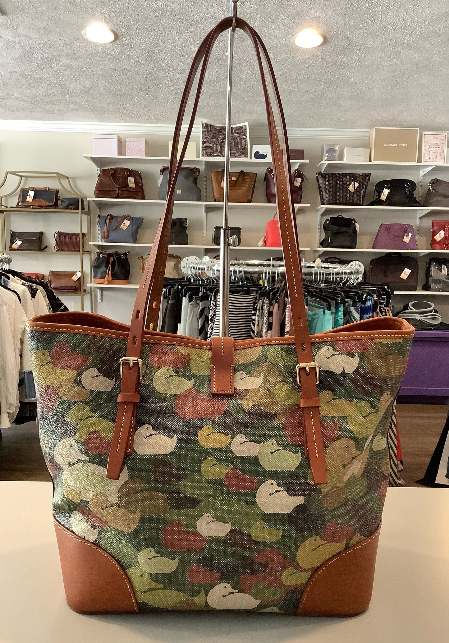 Dooney & Bourke Camouflauge Duck Dover Tote