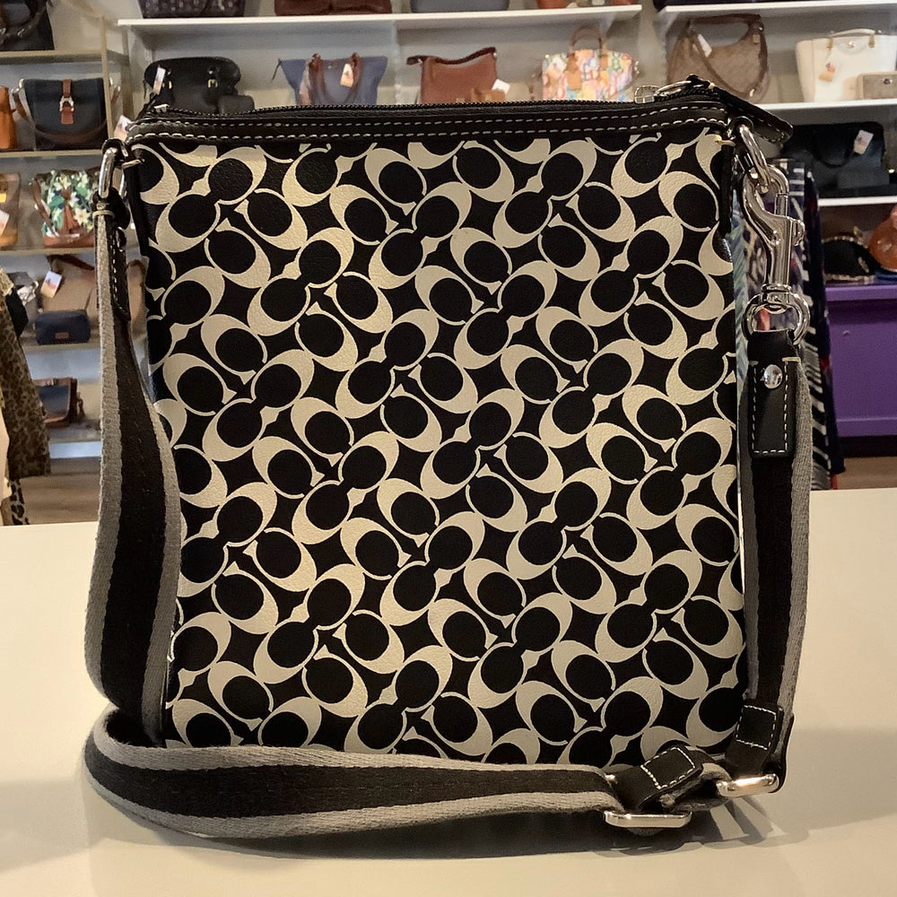 Coach Black and White Crossbody