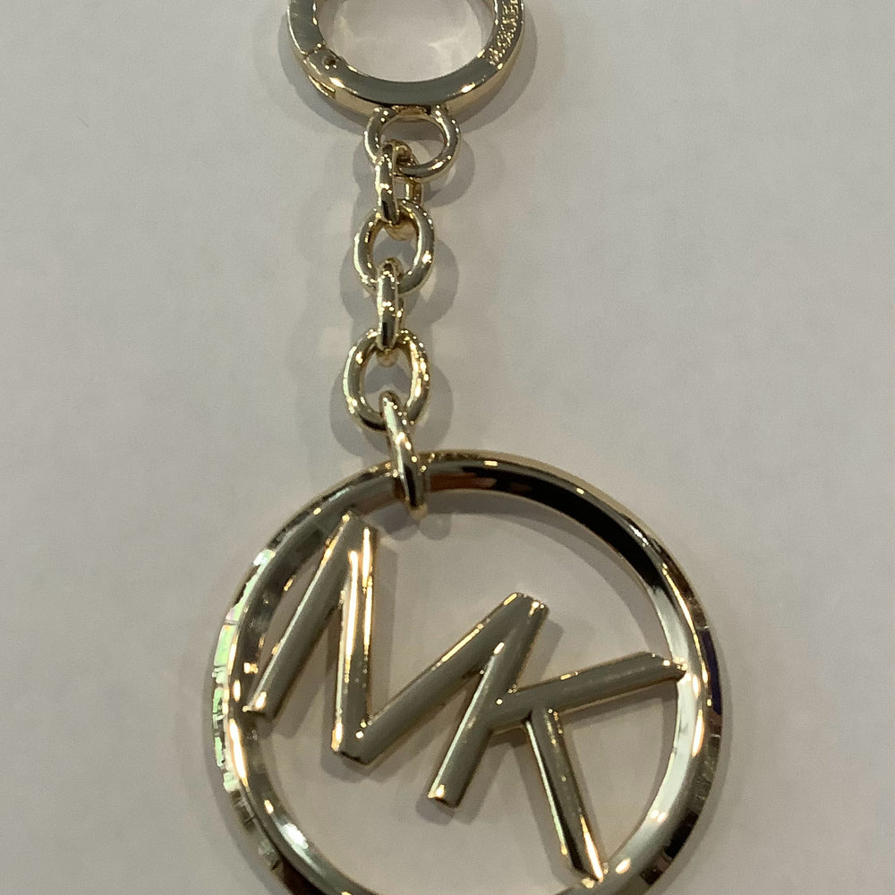 Michael Kors Gold MK Logo Charm Keychain