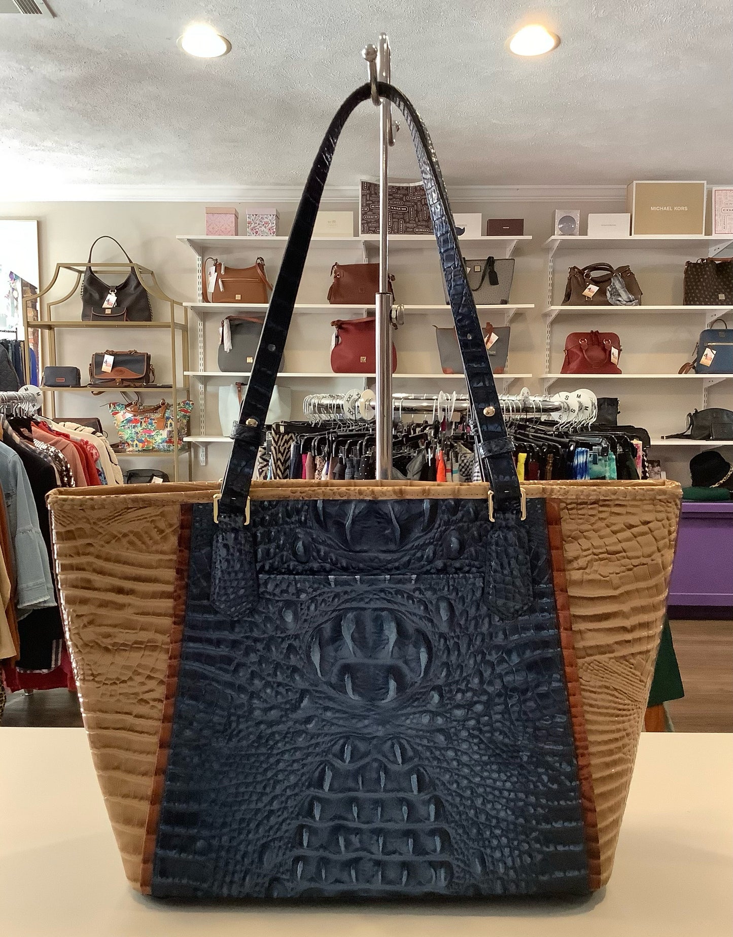 Brahmin Medium Asher Lapis Lawrence