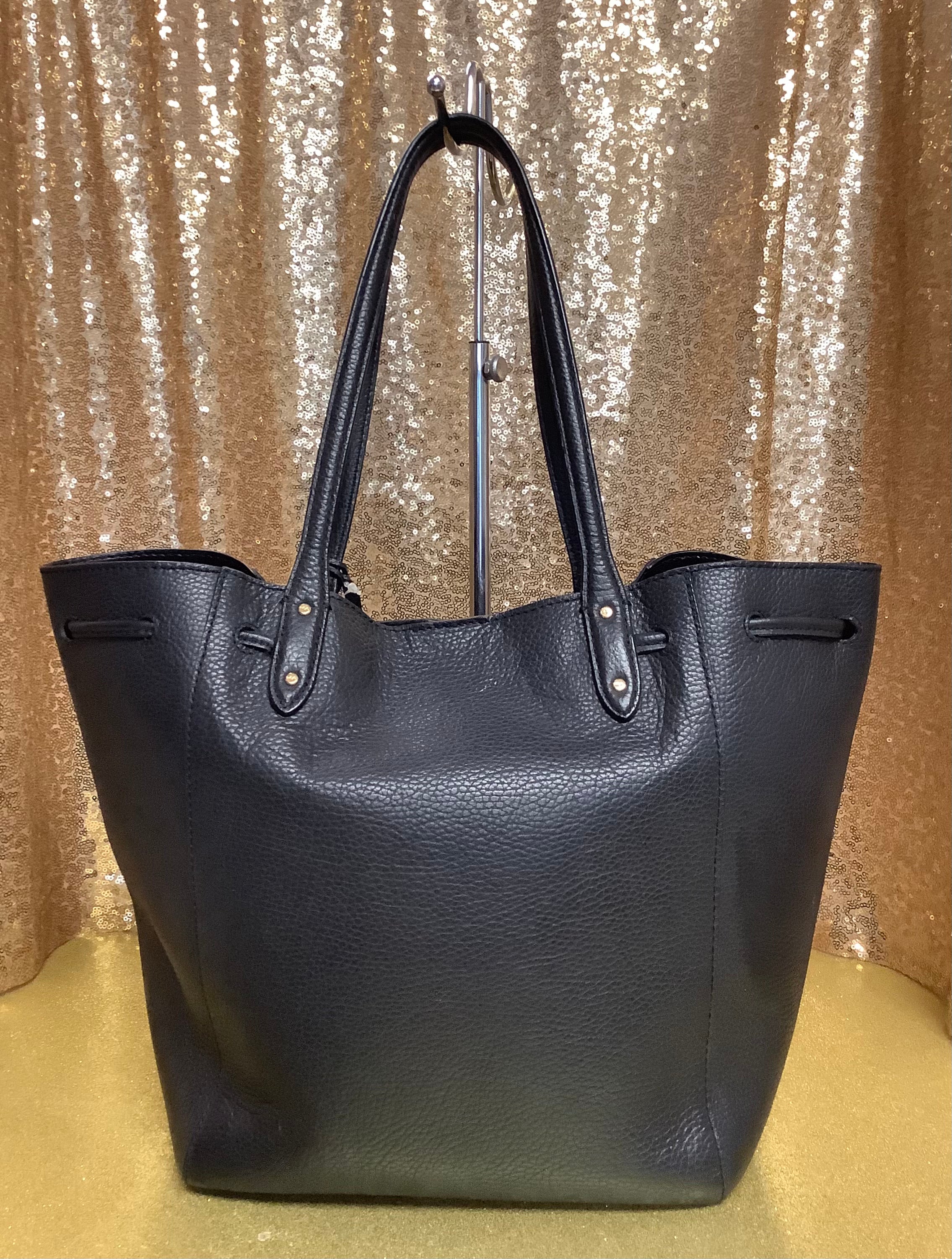 Ralph lauren RL Oxford Studded Leather Draw hot String Tote